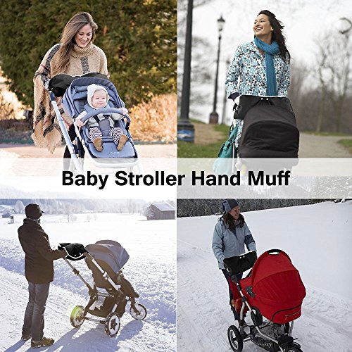 Handschuhe Handmuff mit warme Fleece und Baumwolle Innenseite Buggy Radanh/änger Wasserdicht Universalgr/ö/ße f/ür Kinderwagen Mture Handw/ärmer Kinderwagen windabweisend atmungsaktiv Fingerw/ärmer