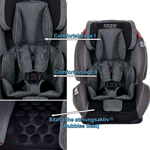 LCP Kids Auto Kindersitz GT 9 36 kg Isofix Liegefunktion SPS Grau LCP Kids Auto Kindersitz GT 9 36 kg mit Schlafposition