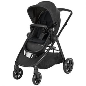 Grau silberfarbener Rahmen Maxi-Cosi Zelia Kinderwagen
